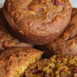 Healthy Pumpkin Cranberry Muffins Recipe