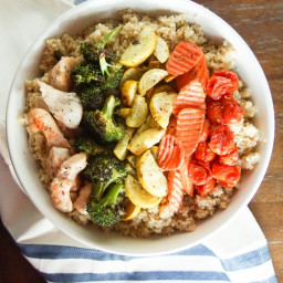 Healthy Quinoa and Vegetable Chicken Bowl