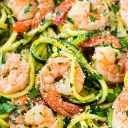 Healthy Shrimp Scampi with Zucchini Noodles