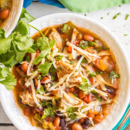 Healthy slow cooker chicken chili