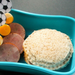 Healthy Soccer Themed Bento Lunch for Kids