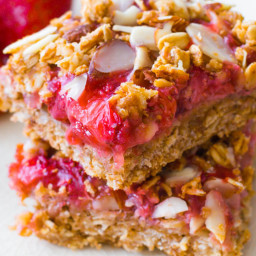 Healthy Strawberry Oat Squares