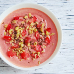 Healthy Strawberry Smoothie Bowl Recipe