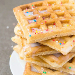 Healthy Thick and Fluffy Low Carb Vanilla Waffles