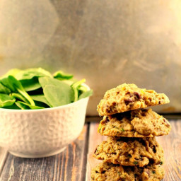 Healthy Tropical Green Chocolate Chip Cookies