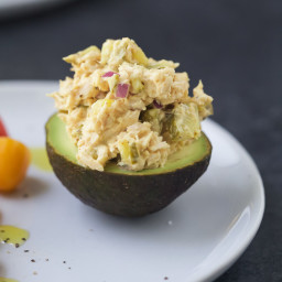 Healthy Tuna Salad Stuffed Avocado