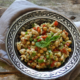 Healthy Tuscan Bean Salad