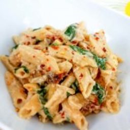 Healthy Tuscan Chicken Pasta | Instant Pot | Slow Cooker | Stovetop