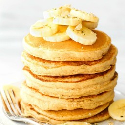 Healthy Vegan Gluten Free Flourless Banana Pancakes