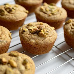 Healthy Vegan Pistachio Muffins