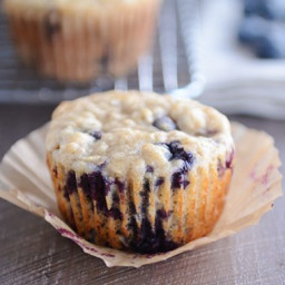 Healthy Yogurt Oat Blueberry {or Chocolate Chip!} Muffins