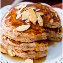 Healthy Whole Wheat Oatmeal Pancakes