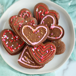 Heart Stuffed Ginger Cookies