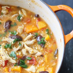 Hearty Chicken Stew with Butternut Squash & Quinoa Recipe