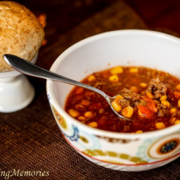 Hearty Hamburger Soup to warm your soul