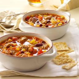 Hearty Sausage Minestrone