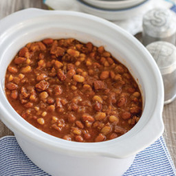Hearty Slow Cooker Baked Beans