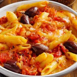 Hearty Tomato-Olive Penne