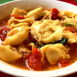 Hearty Tortellini and Chicken Soup