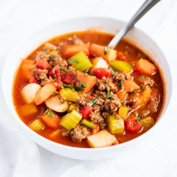 Hearty Vegetable Beef Soup (Whole30 approved!)