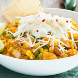 Hearty Vegetarian Chili with Butternut Squash