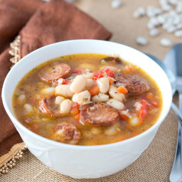 Hearty White Bean Soup with Sausage