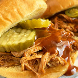 Heather's Drool Worthy Instant Pot Pulled Pork Sandwiches