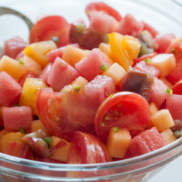 Heirloom Tomato and Melon Salad