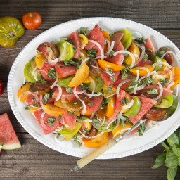 Heirloom Tomato and Watermelon Salad