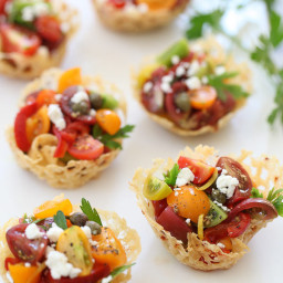 Heirloom Tomato Frico Cups