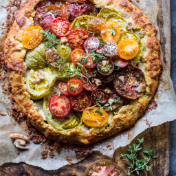 Heirloom Tomato Galette with Honey + Thyme.