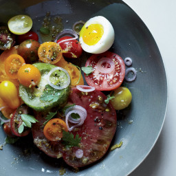 Heirloom Tomato Salad with Anchovy Vinaigrette