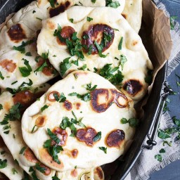 Herb and Garlic Herb Naan Bread