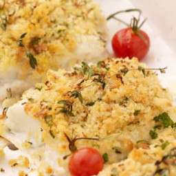 Herb Crusted Hake with Lemon Butter