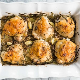 Herb Roasted Chicken Thighs with Potatoes