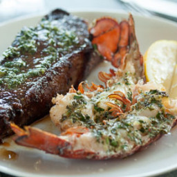 Herb-Roasted Lobster and Steak