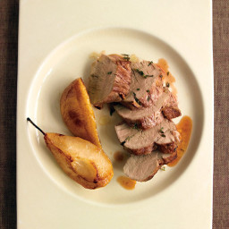 Herb-Roasted Pork Tenderloin with Pears