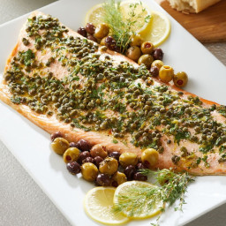Herb Roasted Steelhead Trout with Olives
