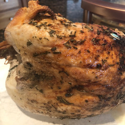 Herb stuffed roast turkey breast