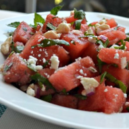 Herb Watermelon Feta Salad Recipe
