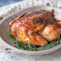Herbed Butter Roasted Chicken