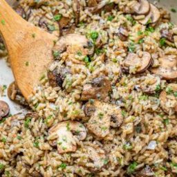 Herbed Mushroom Brown Rice