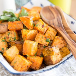 Herbed Oven Roasted Sweet Potatoes