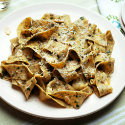 Herbed Pappardelle With Parsley and Garlic