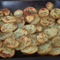 Herbed potato thins(side dish)