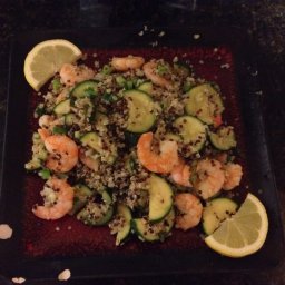 Herbed Quinoa with Shrimp and Zucchini