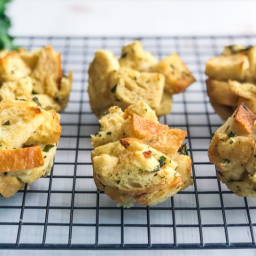 Herbed Sourdough Stuffing Muffins