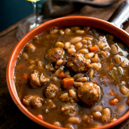 Herbed White Bean and Sausage Stew