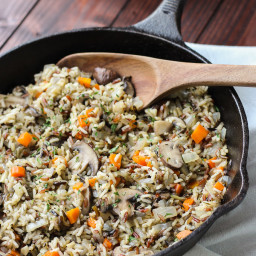 Herbed Wild Rice with Mushrooms