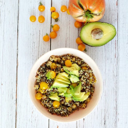 Herby Quinoa Salad with Avocado and Chickpeas